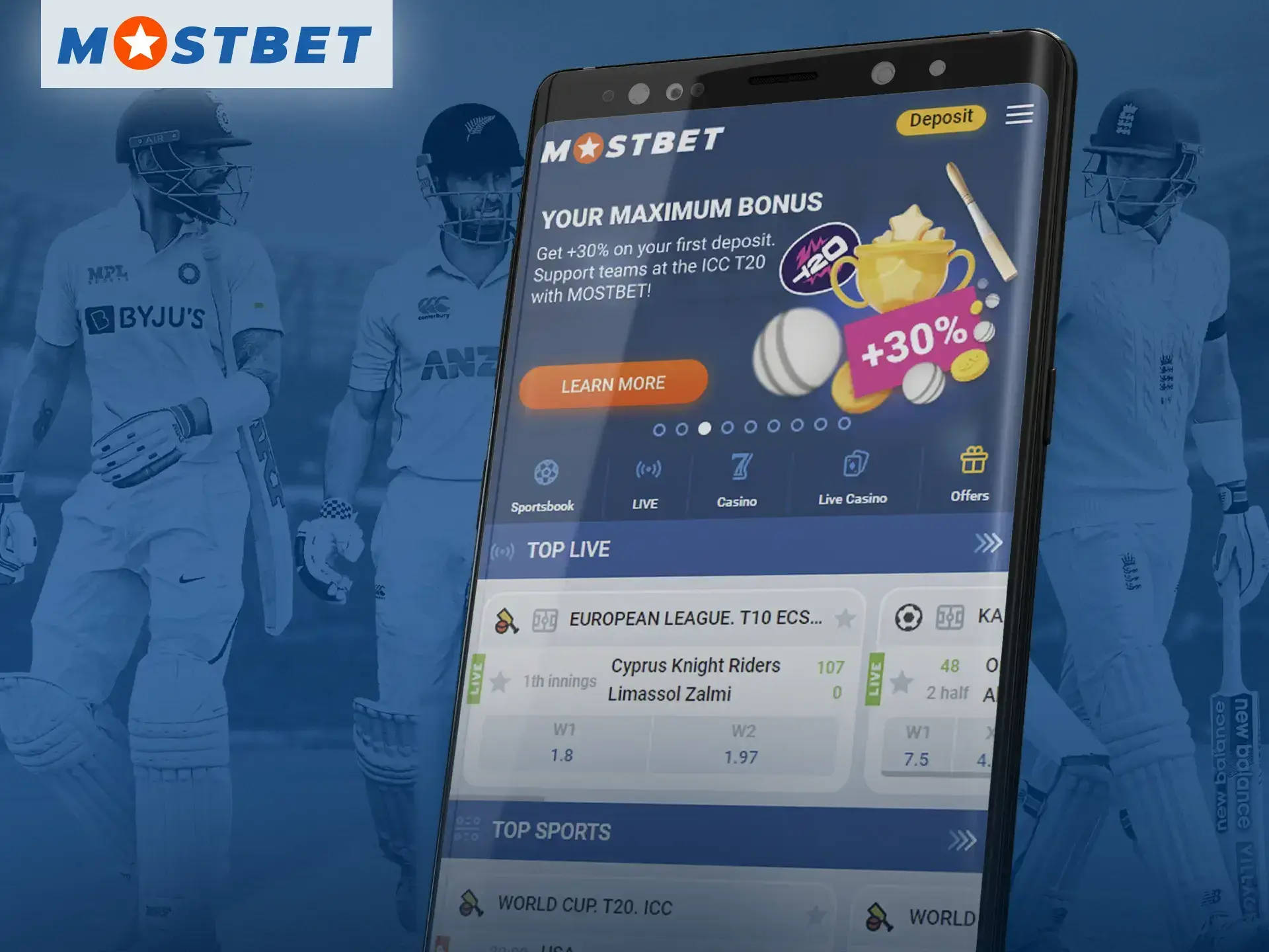 What features are available in the Mostbet online casino app on your phone.