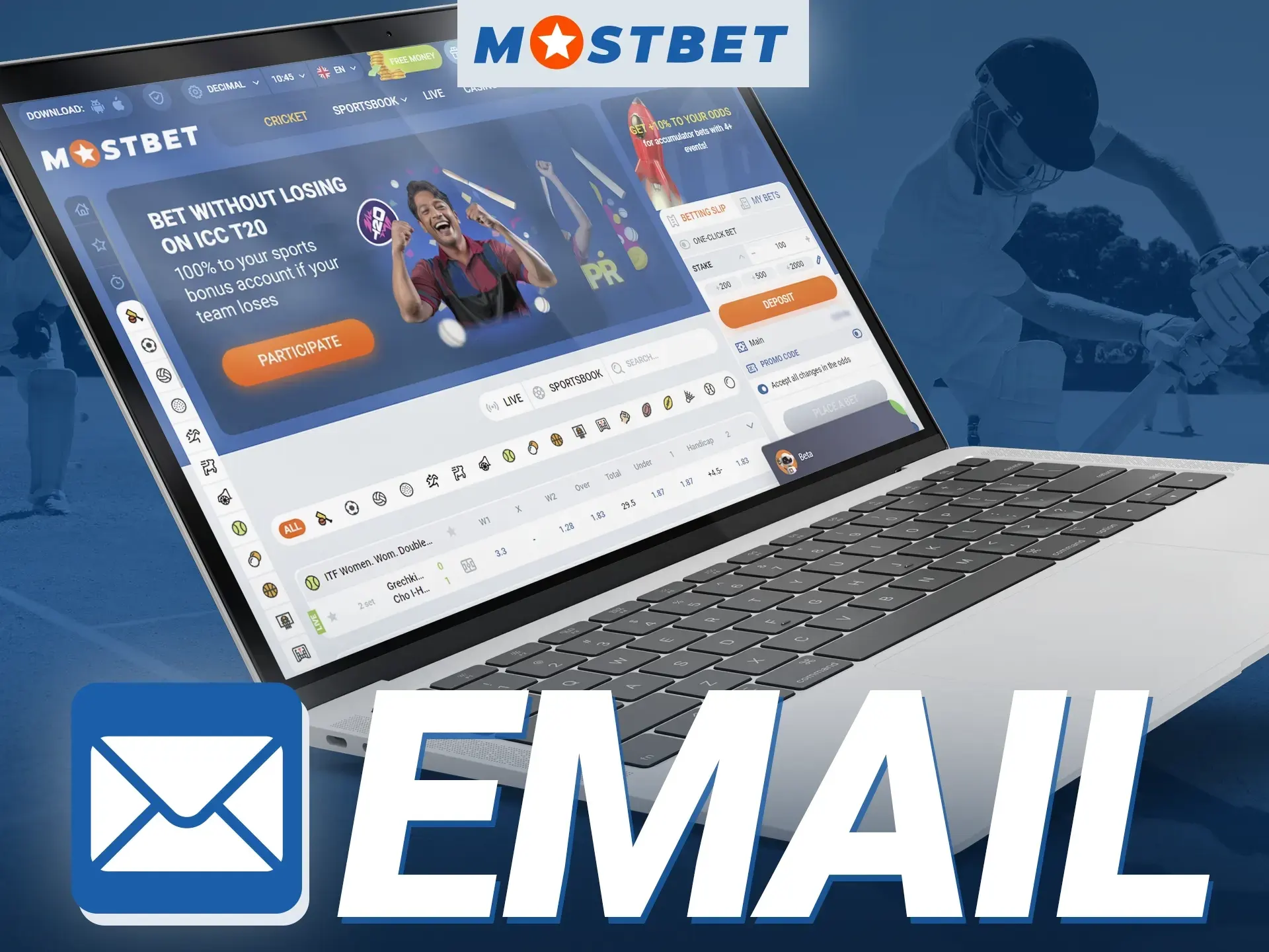 What email can I write to the Mostbet online casino support service.