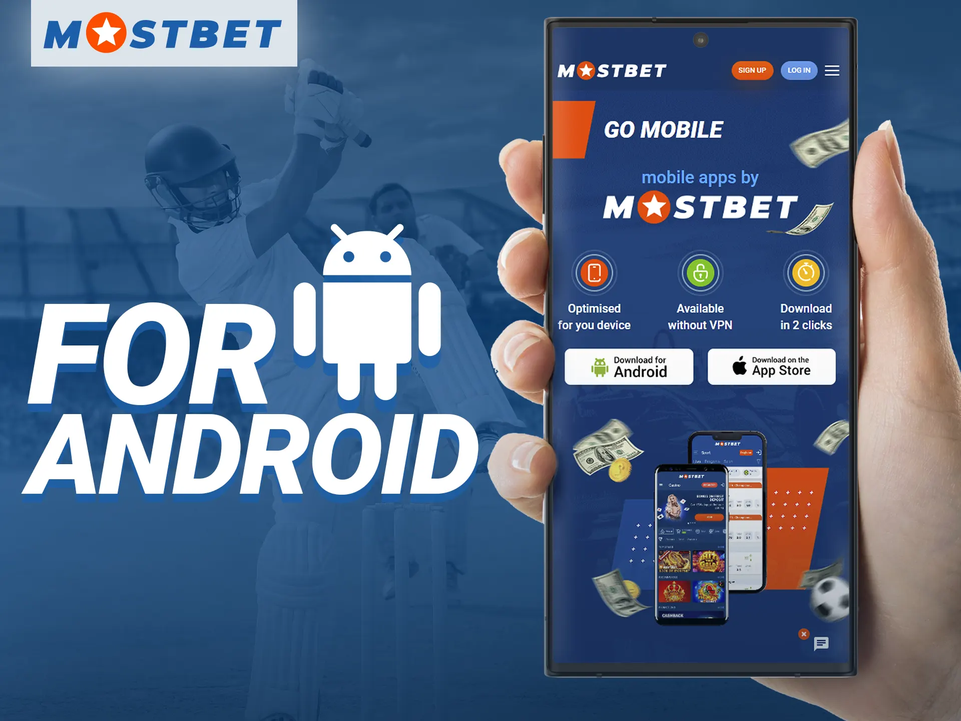 Is there an application for the Mostbet online casino for an Android phone.