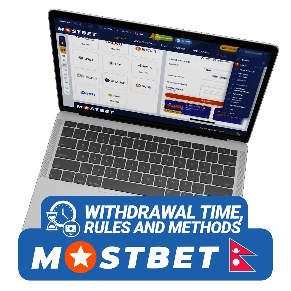 What are the rules for withdrawing money from the Mostbet online casino.