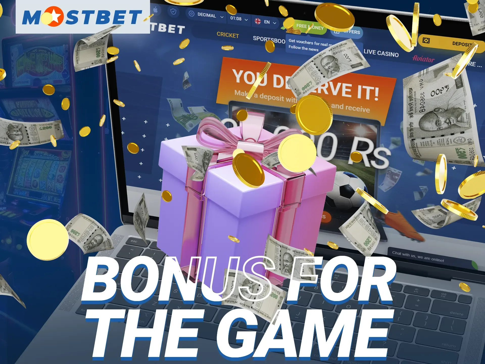 Take advantage of Mostbet's special bonus for the Aviator game.