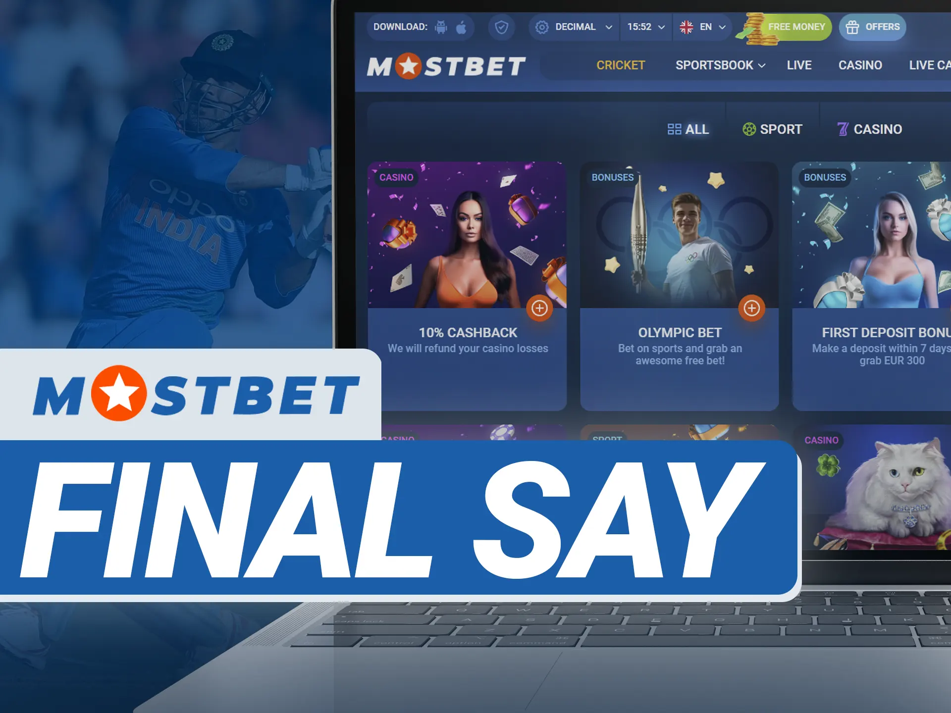 Mostbet is a great place for those who like generous bonuses.