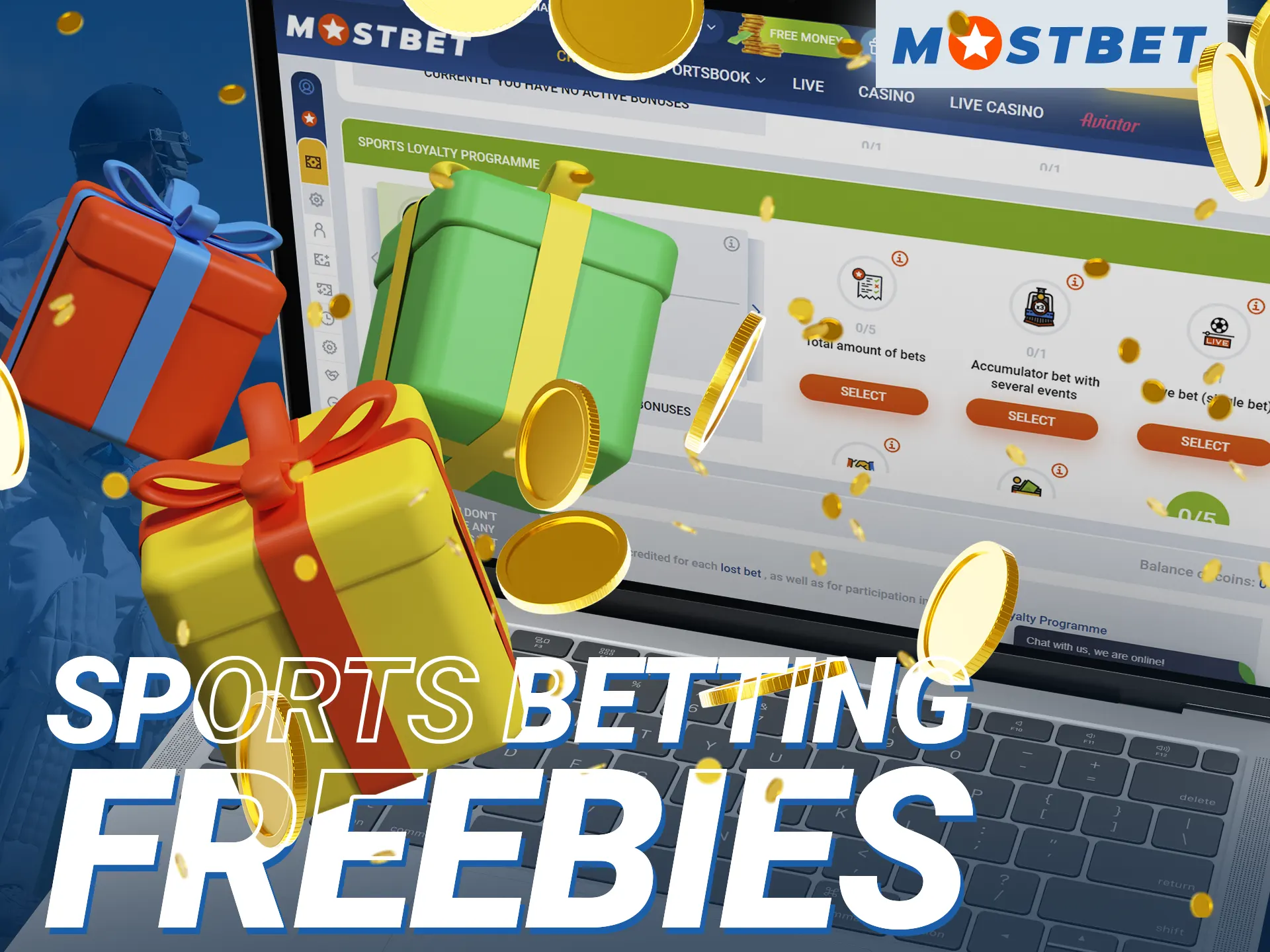 MostBet has a loyalty program for everyone who likes to bet on sporting events.