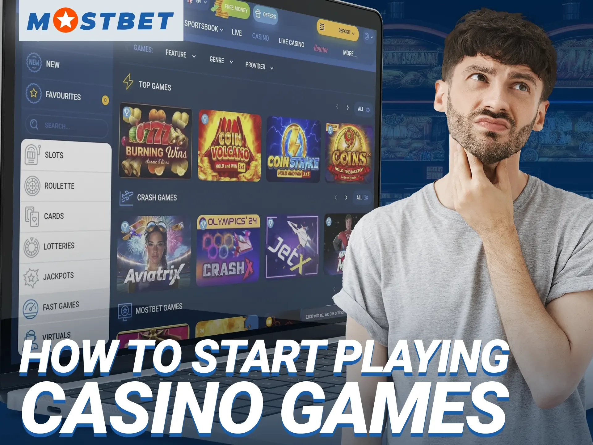 Start your journey through the casino world at Mostbet right now.