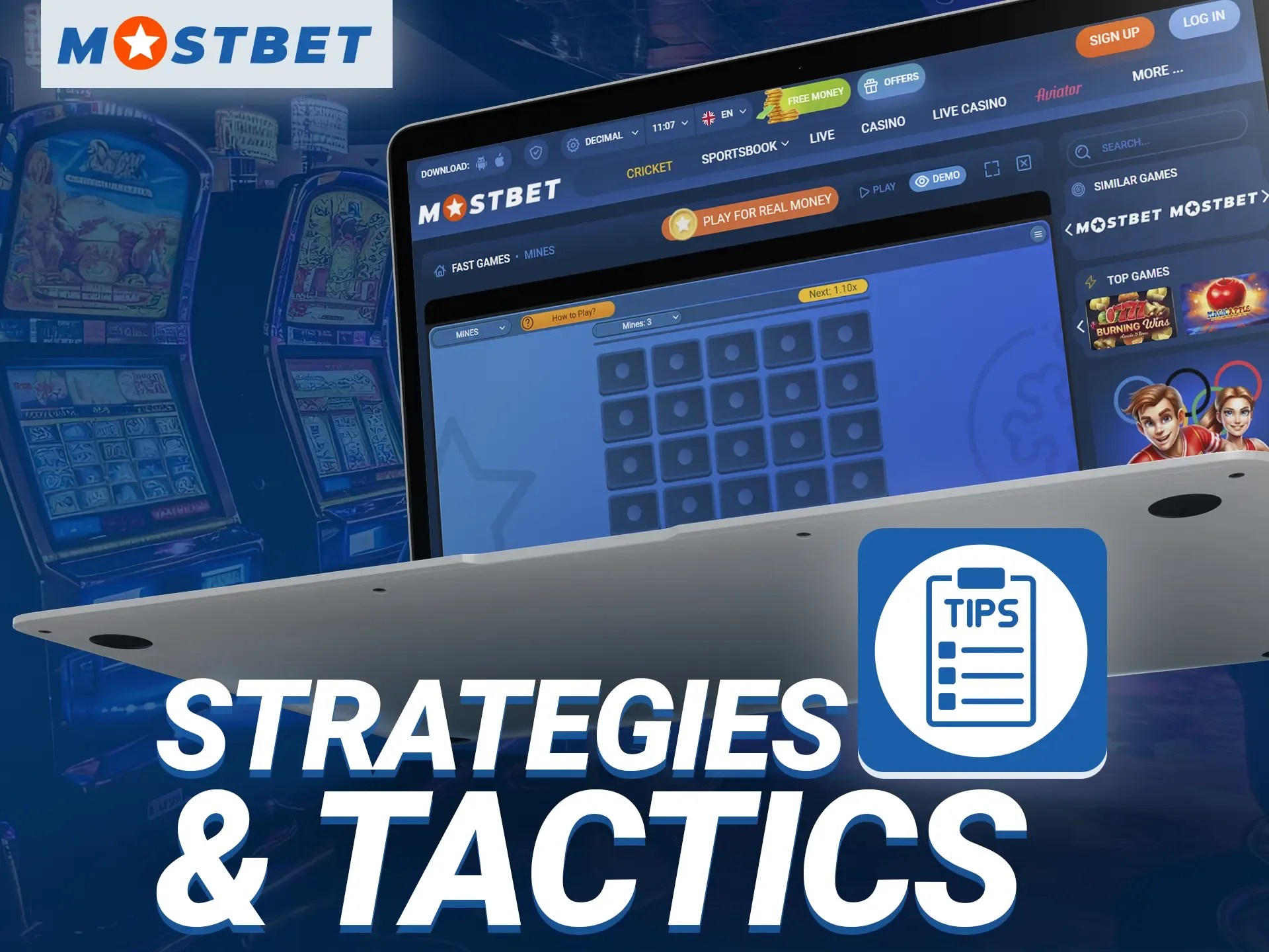 Find out what tactics are best to follow when playing Mines at Mostbet.