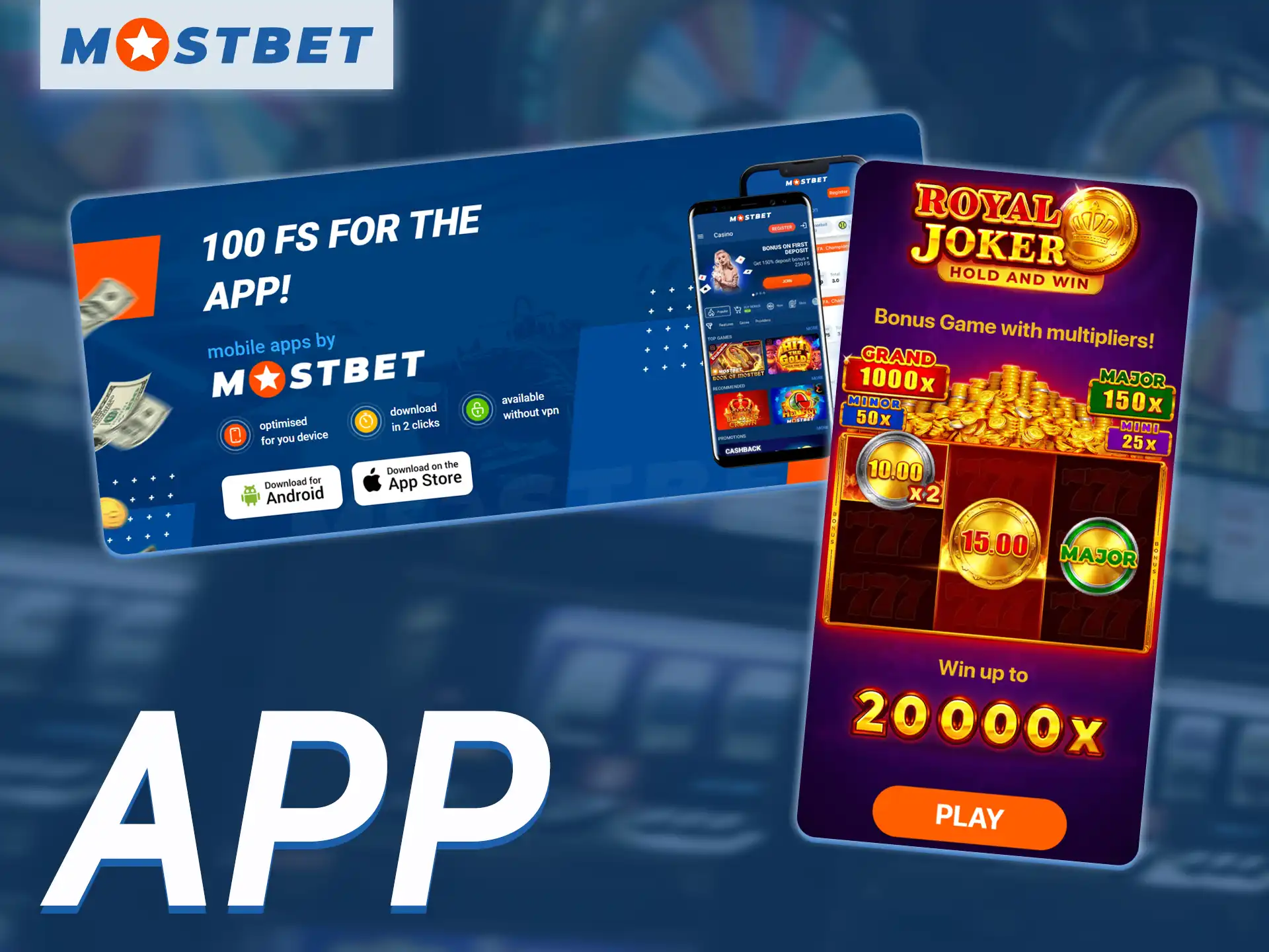 Play slots games on the move using the Mostbet mobile app.